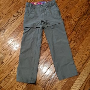 The North Face convertible pants girls size 7/8